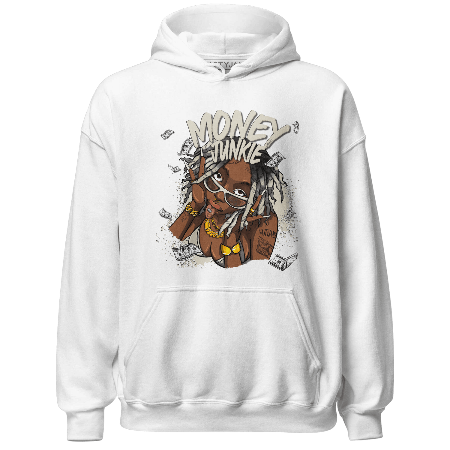 Gratitude 11s Hoodie Match Money Junkie - NastyJamz