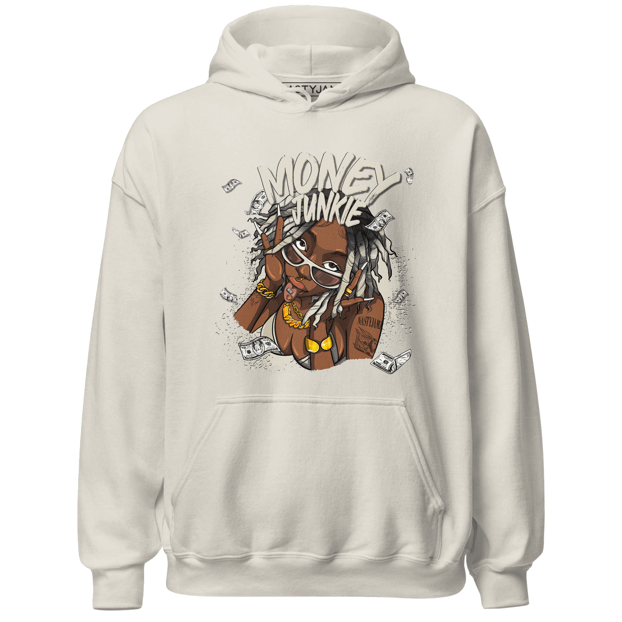 Gratitude 11s Hoodie Match Money Junkie - NastyJamz