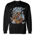 Blue Grey 13s Sweatshirt Match Money Junkie - NastyJamz