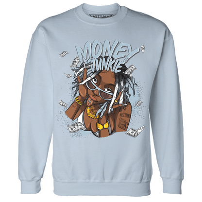 Blue Grey 13s Sweatshirt Match Money Junkie - NastyJamz