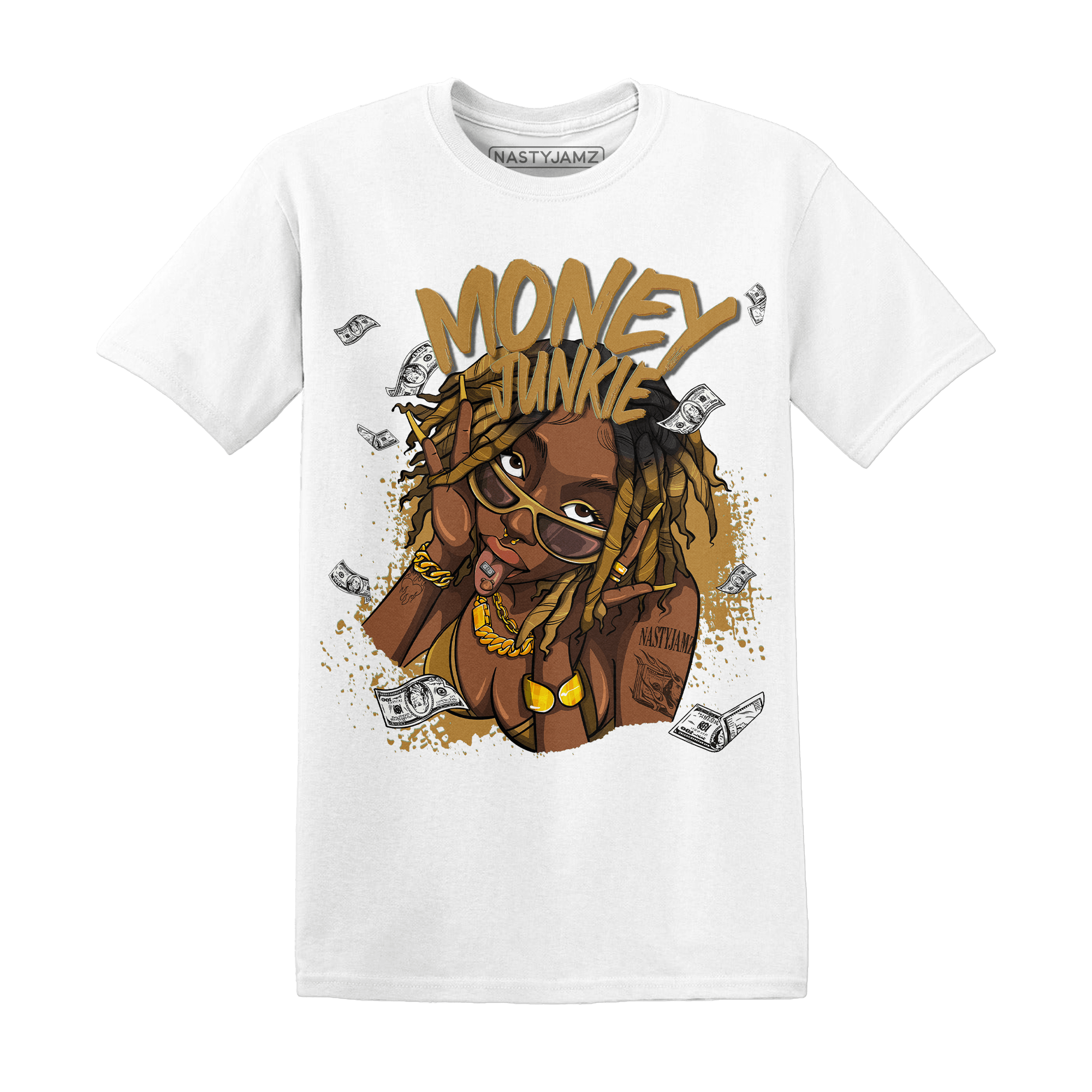 Wheat 13s T Shirt Match Money Junkie - NastyJamz