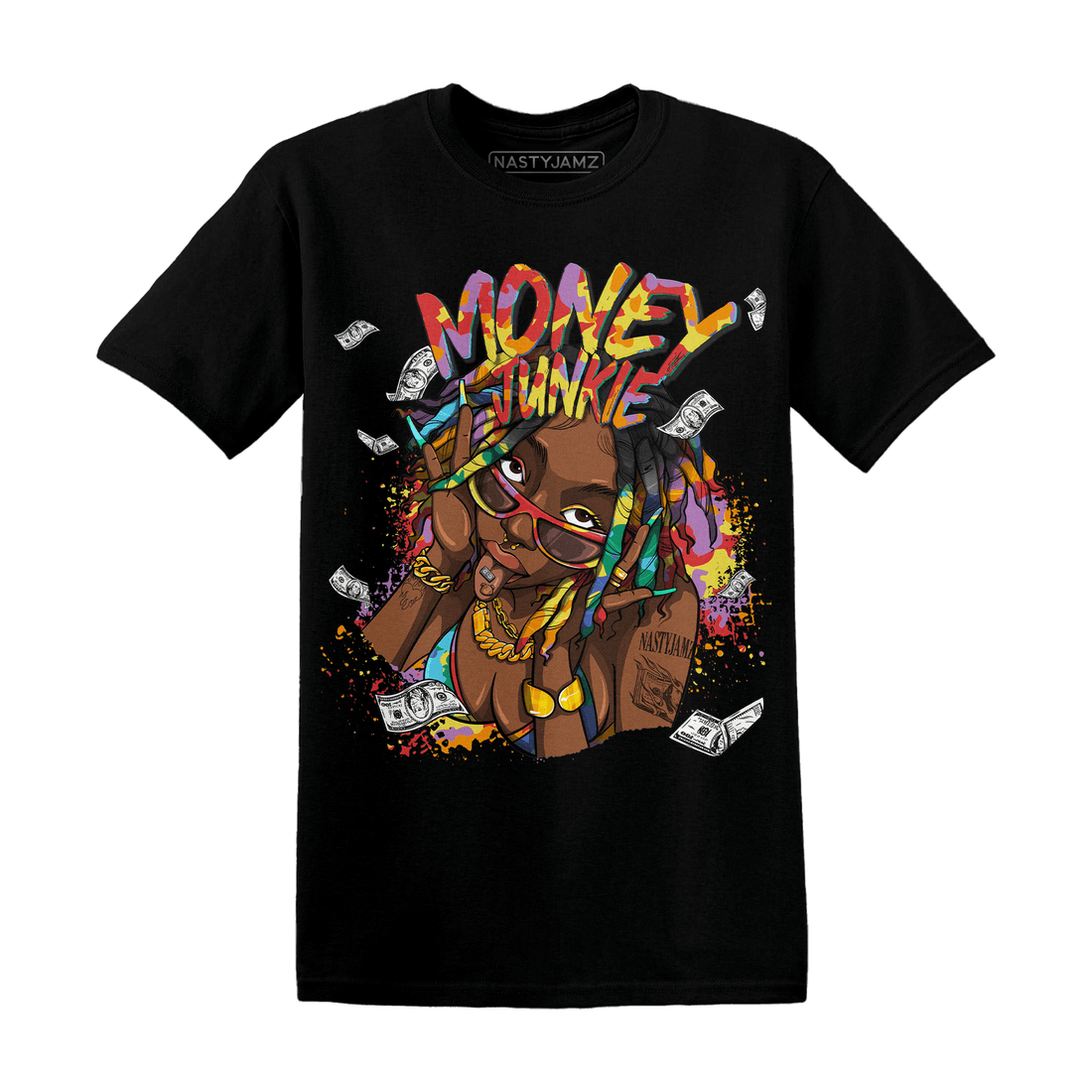 Mid GS Six Championships 1s T Shirt Match Money Junkie - NastyJamz