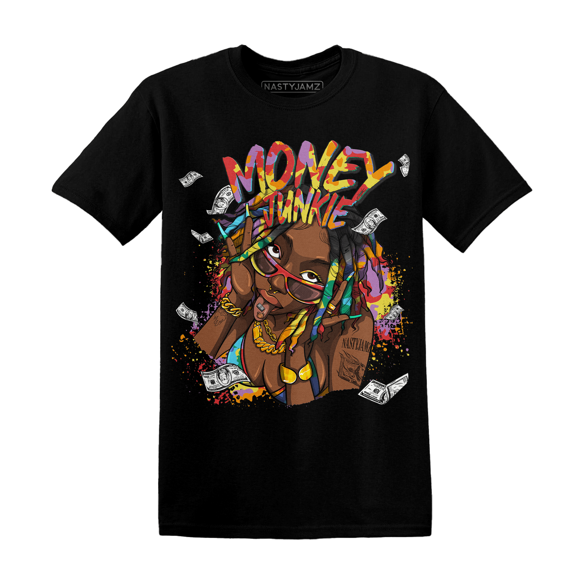 Mid GS Six Championships 1s T Shirt Match Money Junkie - NastyJamz