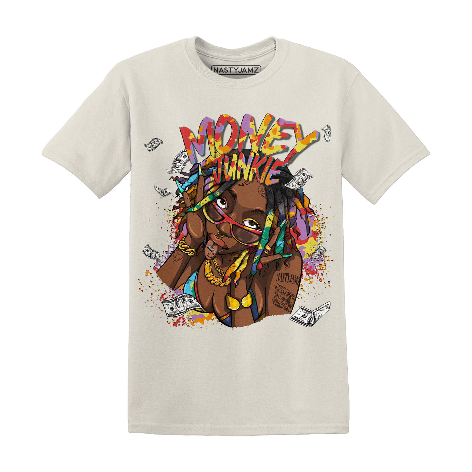Mid GS Six Championships 1s T Shirt Match Money Junkie - NastyJamz
