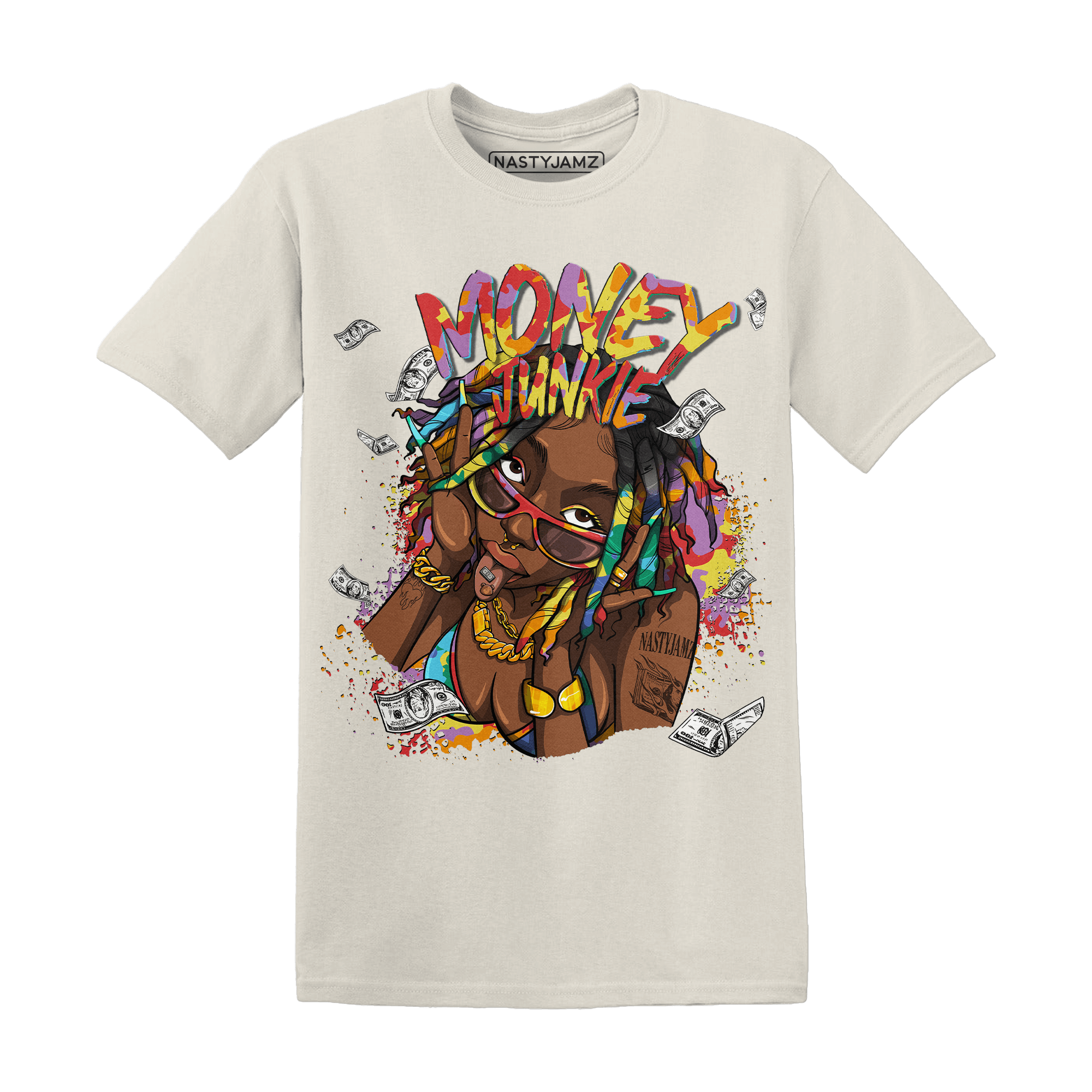 Mid GS Six Championships 1s T Shirt Match Money Junkie - NastyJamz