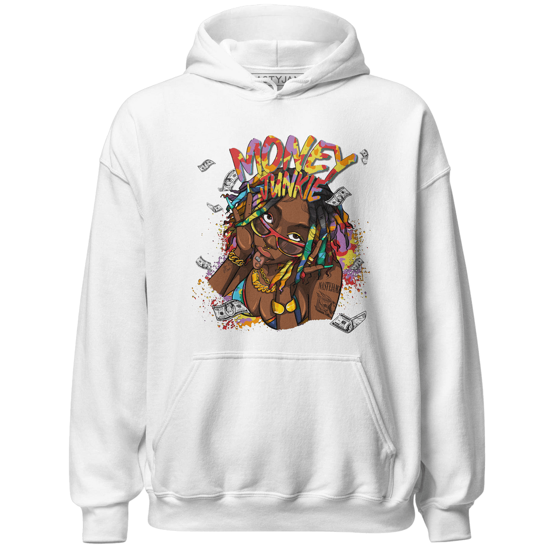 Mid GS Six Championships 1s Hoodie Match Money Junkie - NastyJamz
