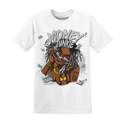 Retro High OG Black White 1s T Shirt Match Money Junkie - NastyJamz
