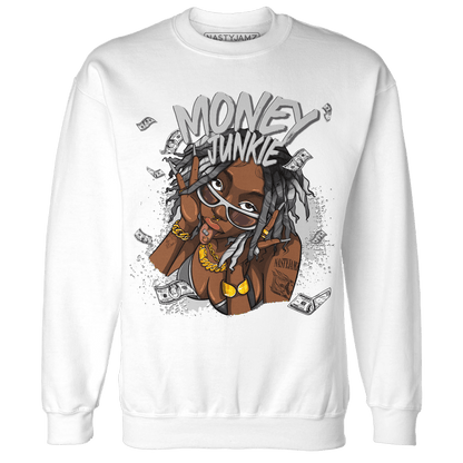 Retro High OG Black White 1s Sweatshirt Match Money Junkie - NastyJamz