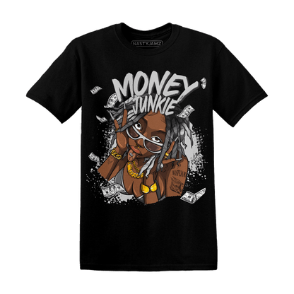 Retro High OG Black White 1s T Shirt Match Money Junkie - NastyJamz
