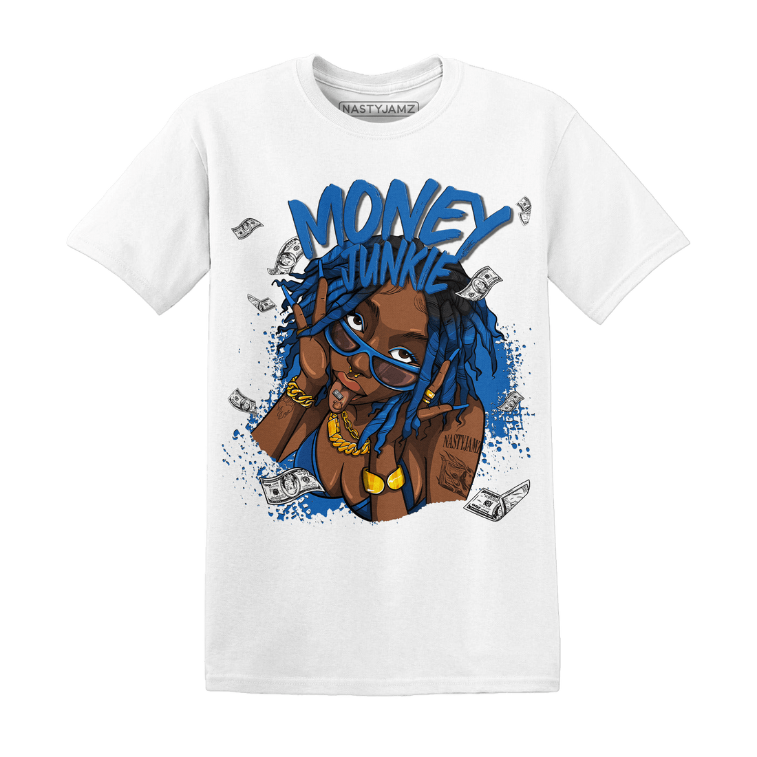 Royal Reimagined 1s T Shirt Match Money Junkie - NastyJamz