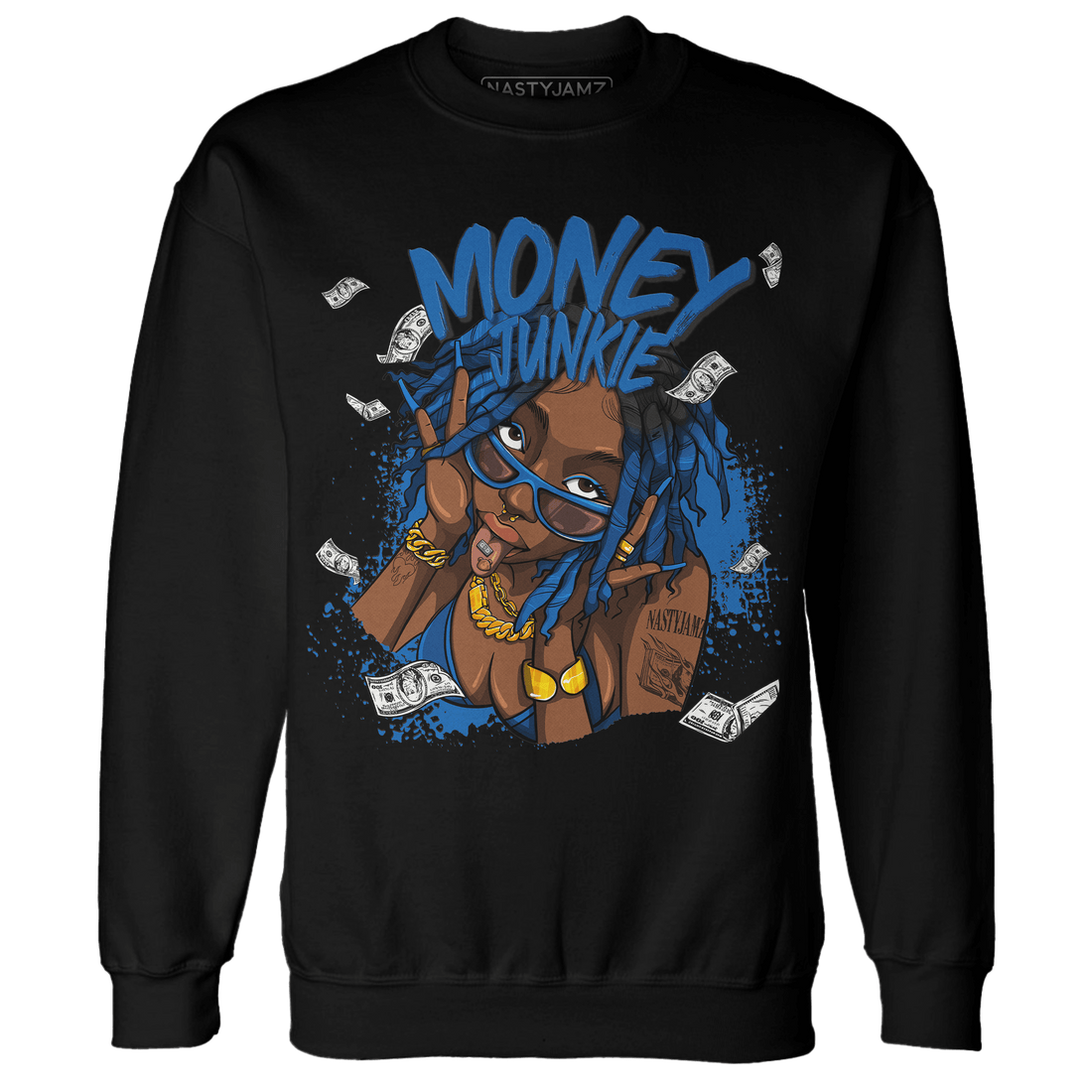 Royal Reimagined 1s Sweatshirt Match Money Junkie - NastyJamz