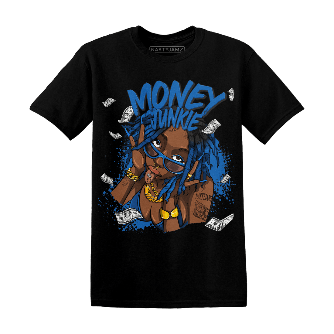 Royal Reimagined 1s T Shirt Match Money Junkie - NastyJamz