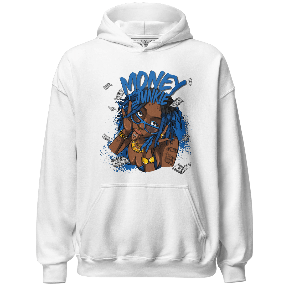 Royal Reimagined 1s Hoodie Match Money Junkie - NastyJamz