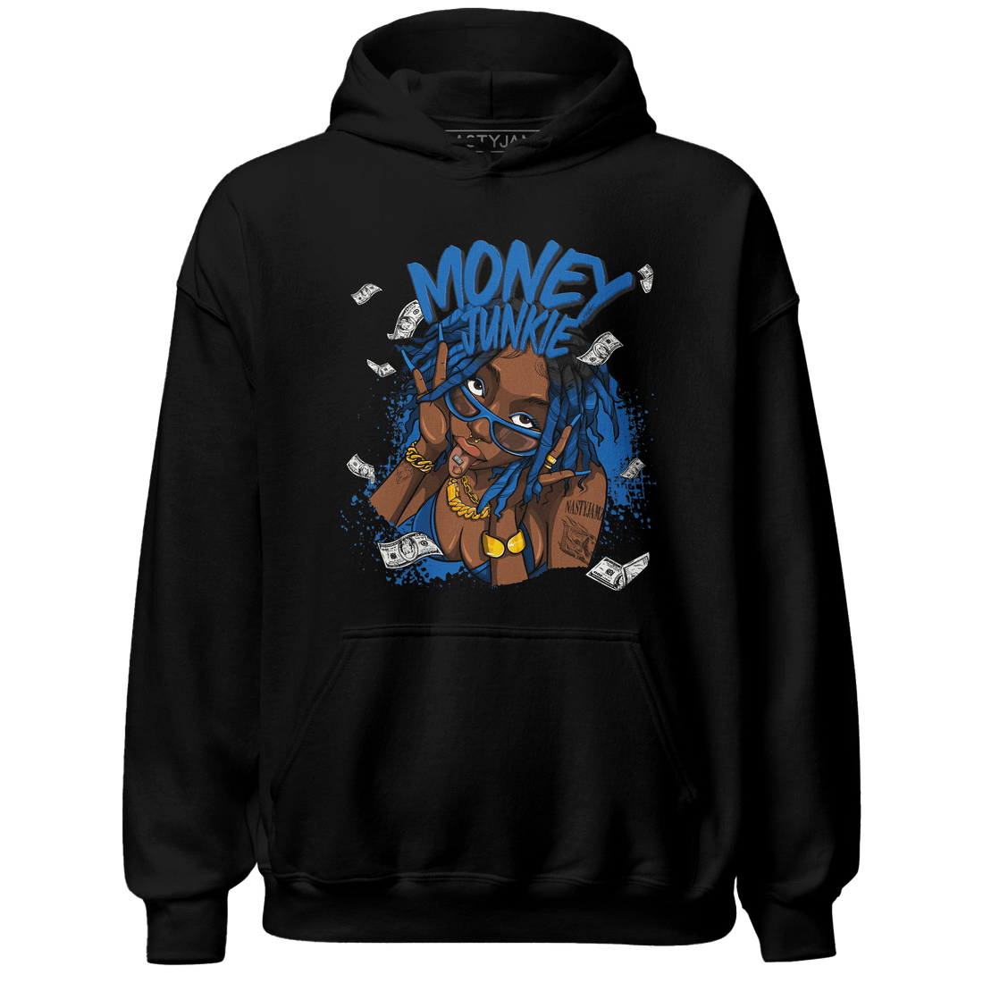 Royal Reimagined 1s Hoodie Match Money Junkie - NastyJamz