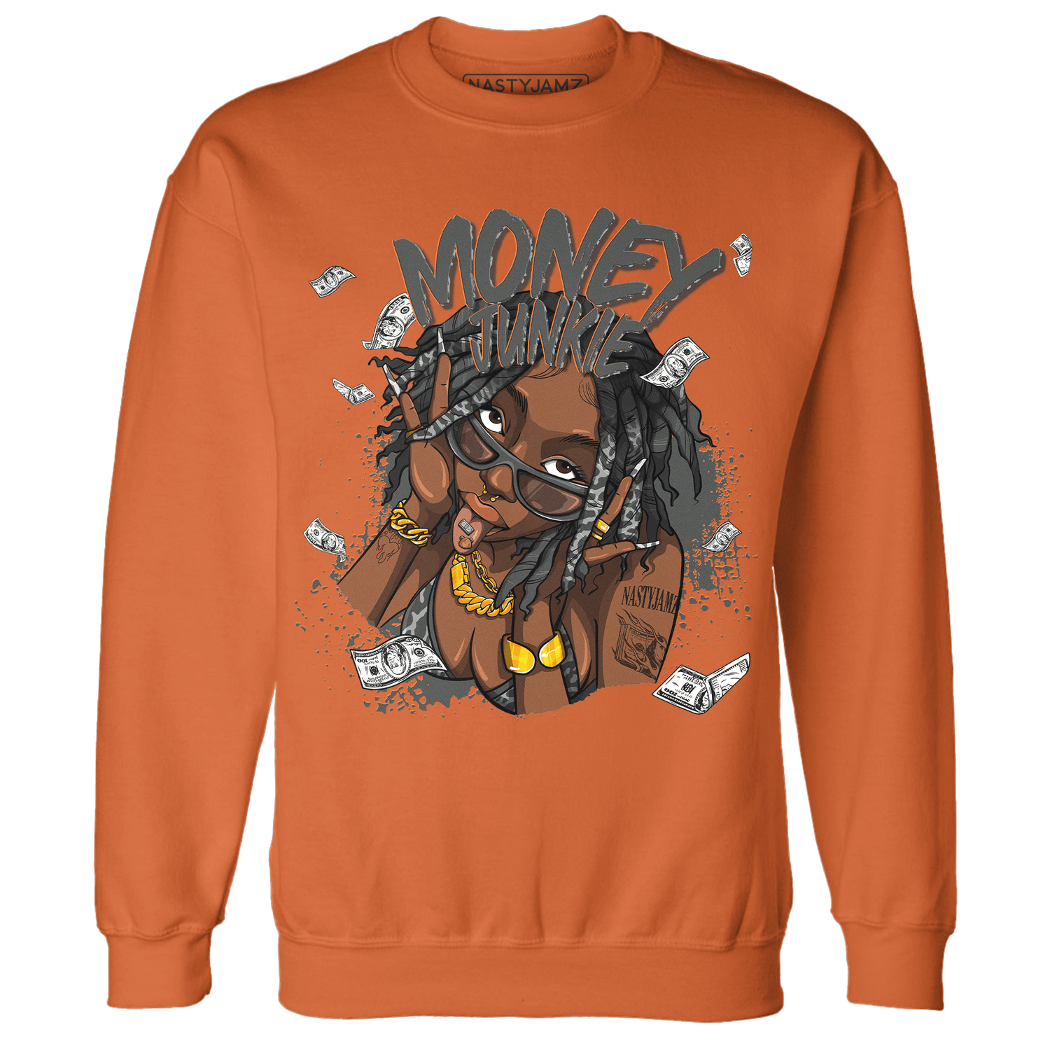 Fear Pack 3s Sweatshirt Match Money Junkie - NastyJamz