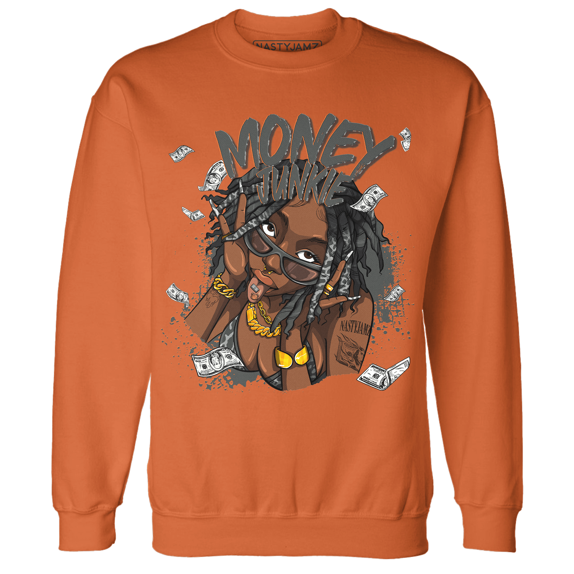 Fear Pack 3s Sweatshirt Match Money Junkie - NastyJamz