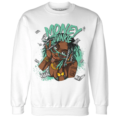 Green Glow 3s Sweatshirt Match Money Junkie - NastyJamz