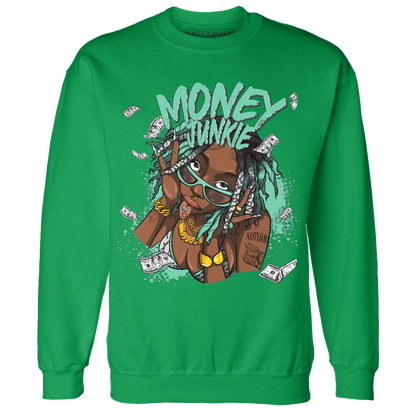 Green Glow 3s Sweatshirt Match Money Junkie - NastyJamz