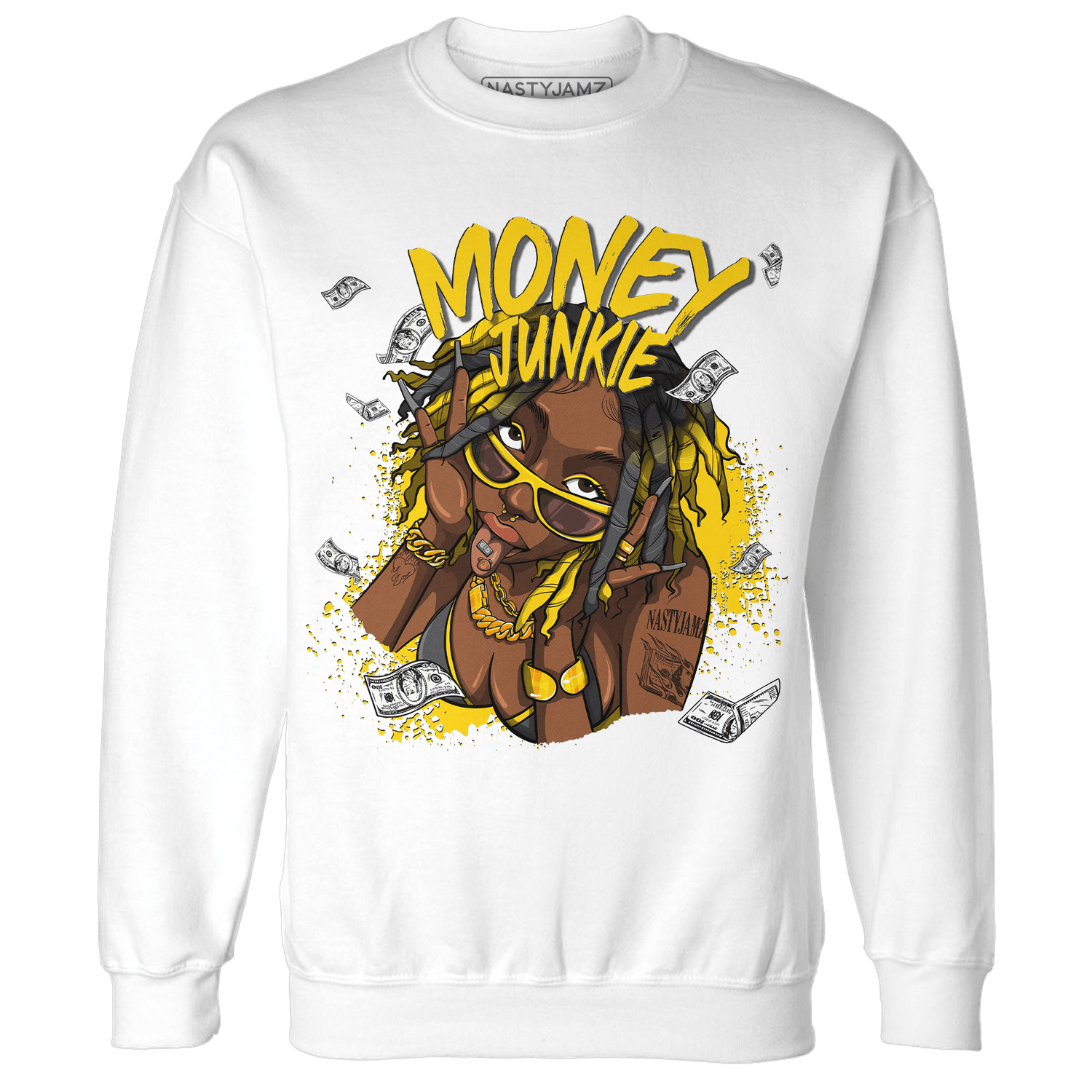 Thunder 4s Sweatshirt Match Money Junkie - NastyJamz