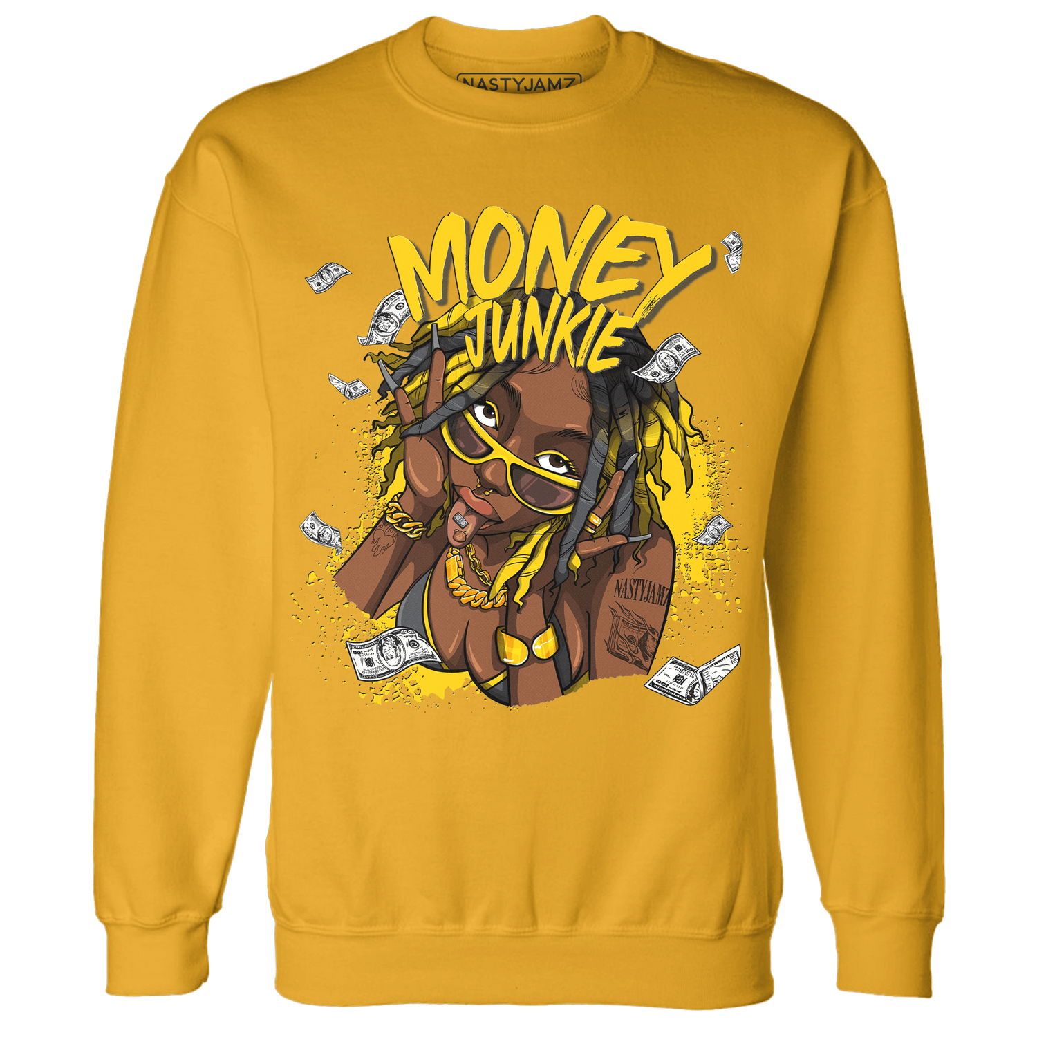 Thunder 4s Sweatshirt Match Money Junkie - NastyJamz