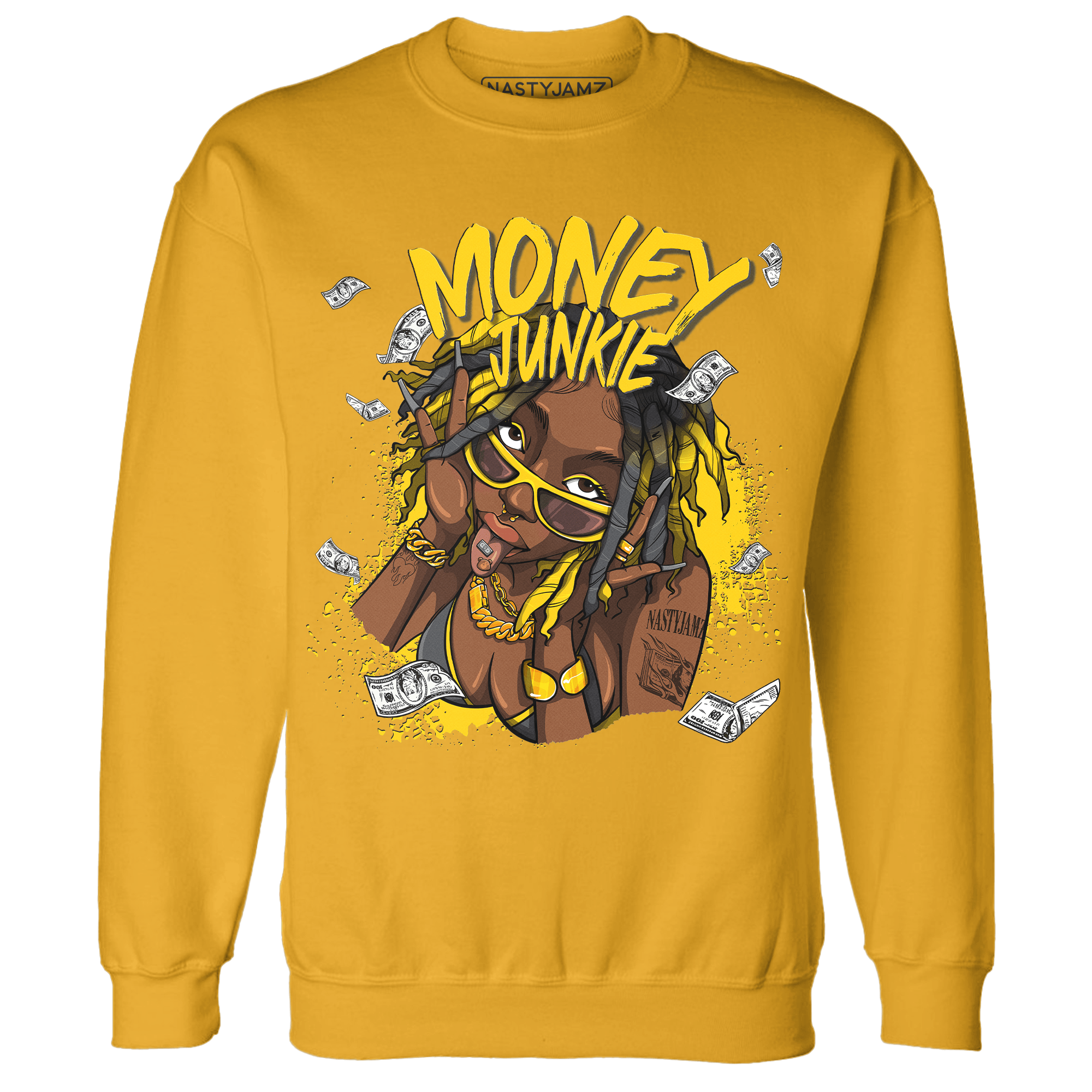 Thunder 4s Sweatshirt Match Money Junkie - NastyJamz