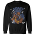 Midnight Navy 5s Sweatshirt Match Money Junkie - NastyJamz