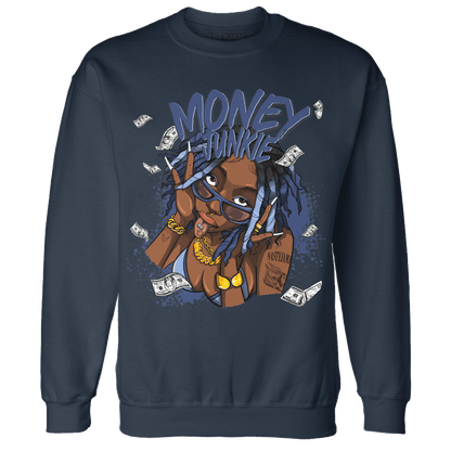 Midnight Navy 5s Sweatshirt Match Money Junkie - NastyJamz