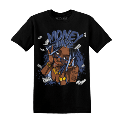 Midnight Navy 5s T Shirt Match Money Junkie - NastyJamz