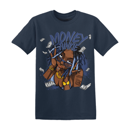 Midnight Navy 5s T Shirt Match Money Junkie - NastyJamz