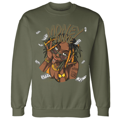 Olive 5s Sweatshirt Match Money Junkie - NastyJamz