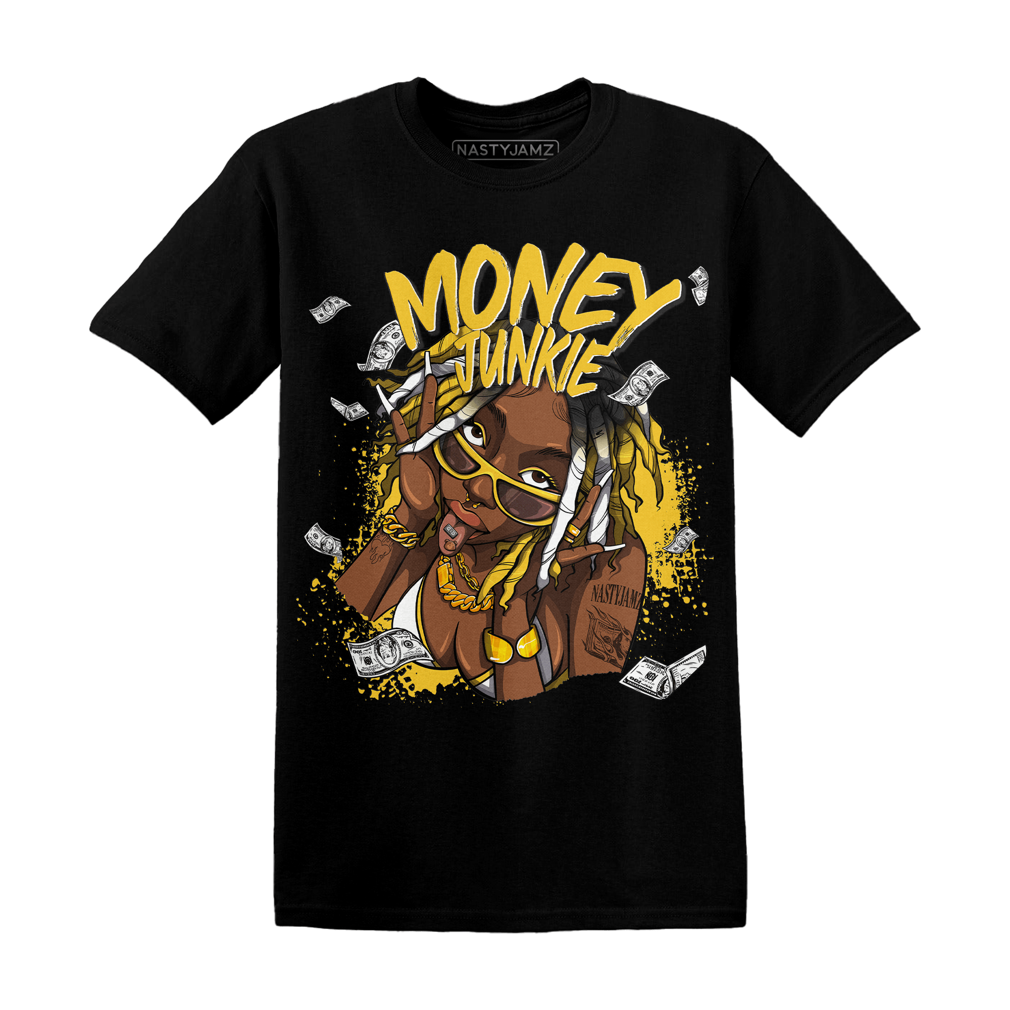 Yellow Ochre 6s T Shirt Match Money Junkie - NastyJamz