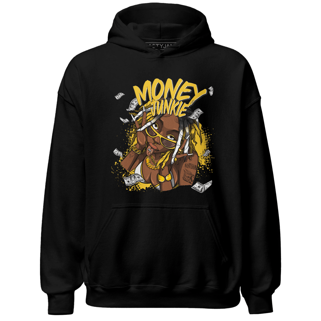 Yellow Ochre 6s Hoodie Match Money Junkie - NastyJamz