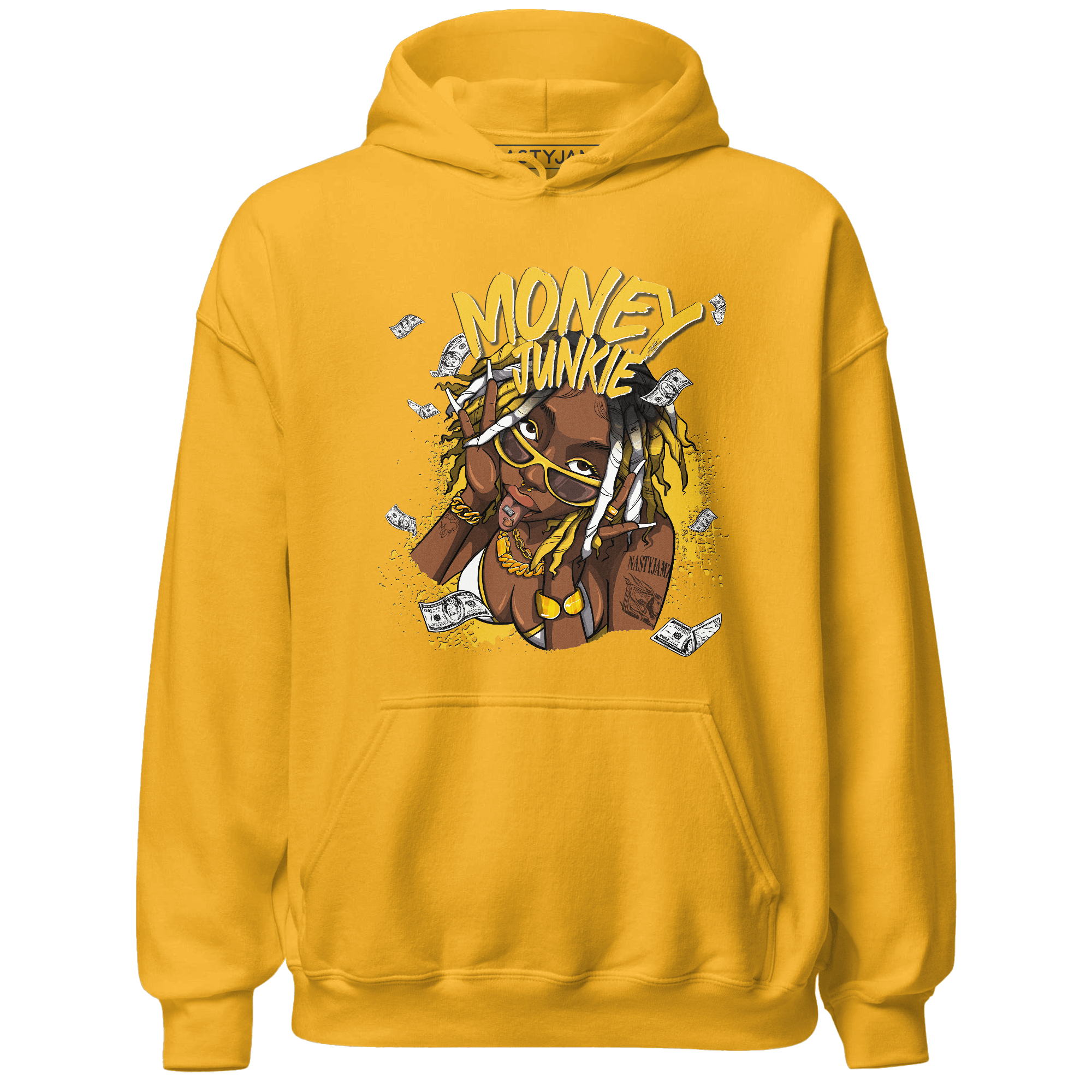 Yellow Ochre 6s Hoodie Match Money Junkie - NastyJamz