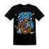 Powder Blue 9s T Shirt Match Money Junkie - NastyJamz
