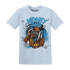 Powder Blue 9s T Shirt Match Money Junkie - NastyJamz