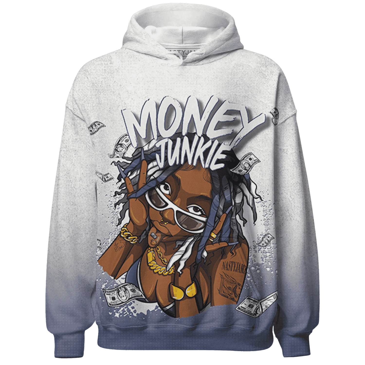 Low-Diffused-Blue-11s-Hoodie-Match-Money-Junkie-3D