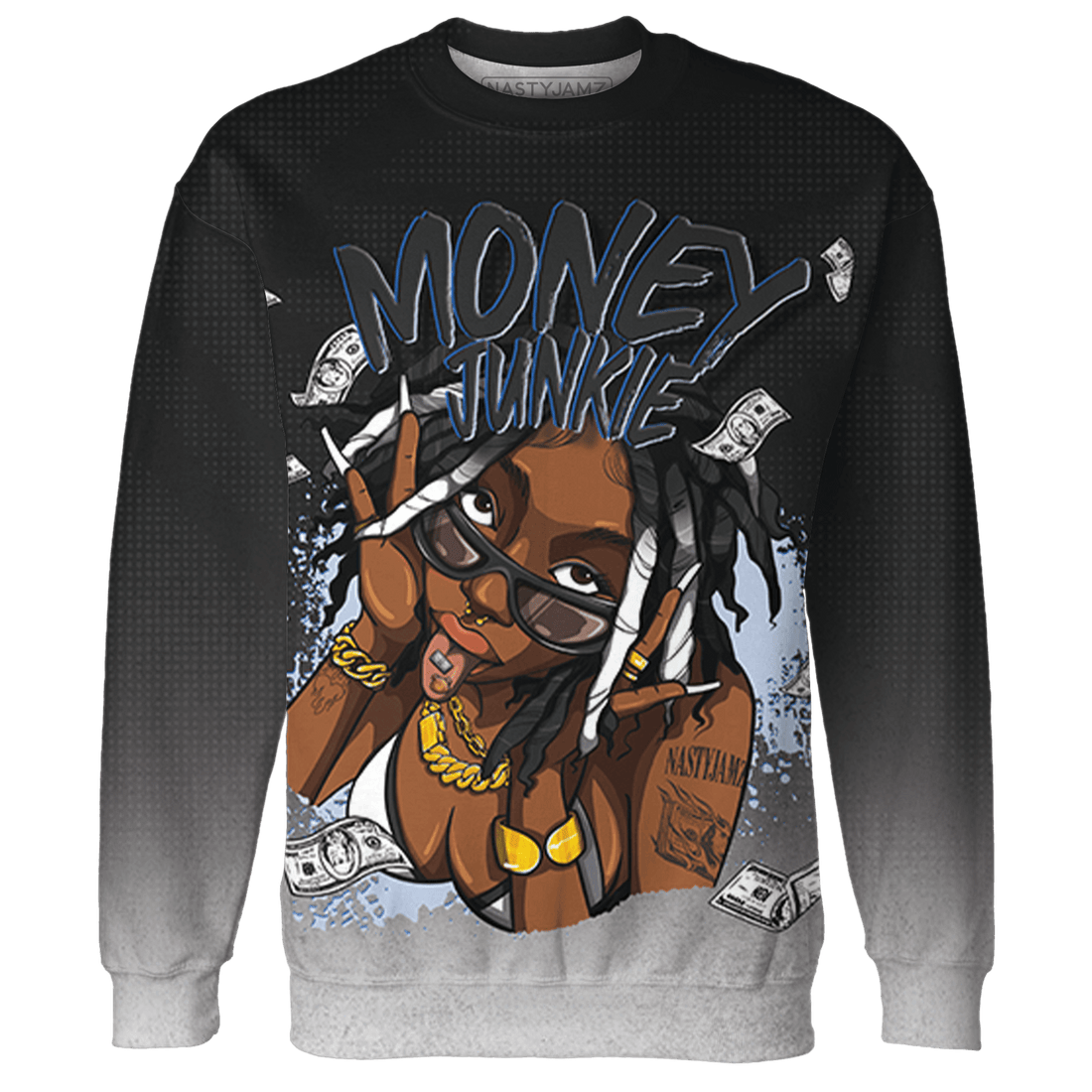 Low Space Jamz 11s Sweatshirt Match Money Junkie 3D All-Over Print - NastyJamz