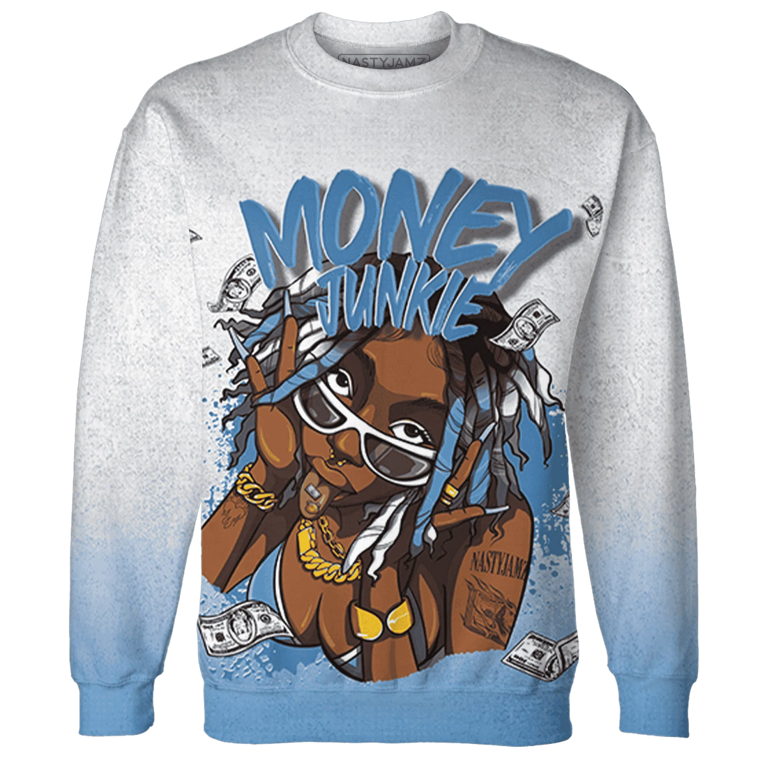 Carolina-Blue-Univercitii-17s-Sweatshirt-Match-Money-Junkie-3D