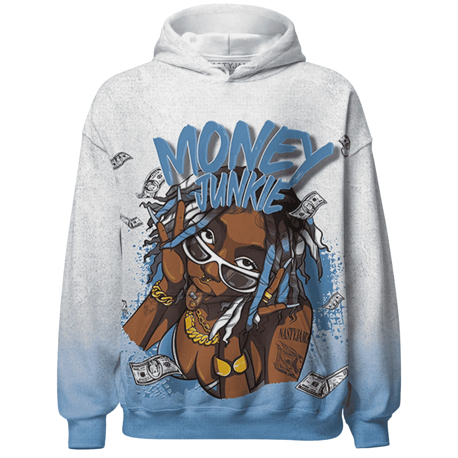 Carolina-Blue-Univercitii-17s-Hoodie-Match-Money-Junkie-3D