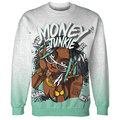 High OG Green Glow 1s Sweatshirt Match Money Junkie 3D All-Over Print - NastyJamz