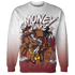 High White Team Red 1s Sweatshirt Match Money Junkie 3D All-Over Print - NastyJamz