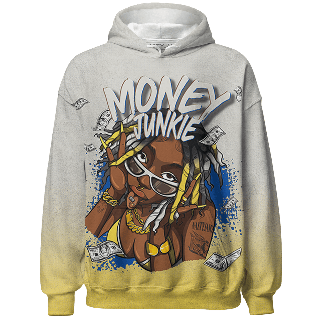 Low OG Canary TVSC 1s Hoodie Match Money Junkie 3D All-Over Print - NastyJamz