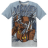 Mid Diffused Blue Grey 1s T Shirt Match Money Junkie 3D All-Over Print - NastyJamz