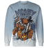 Mid Diffused Blue Grey 1s Sweatshirt Match Money Junkie 3D All-Over Print - NastyJamz
