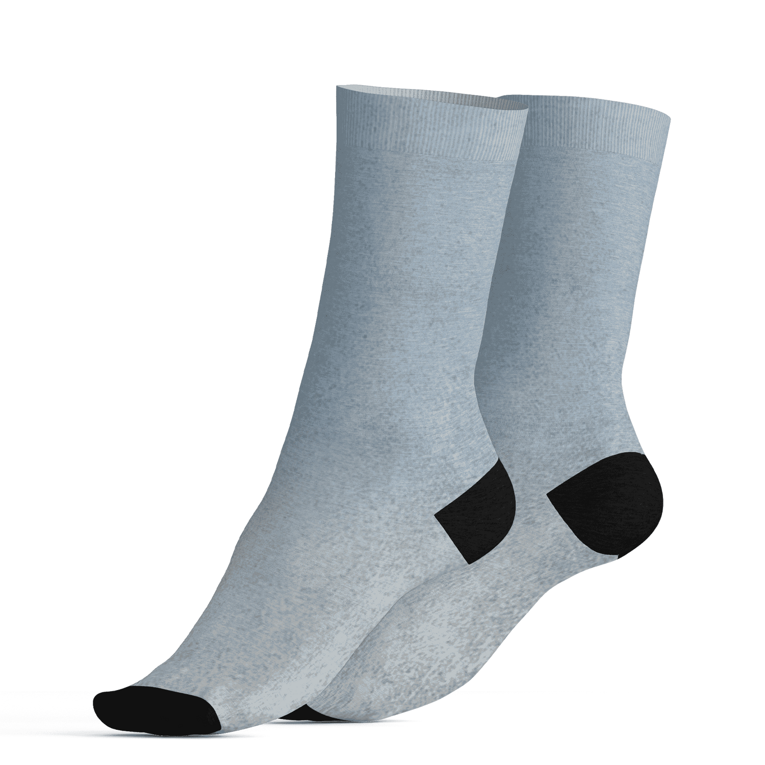 Mid Diffused Blue Grey 1s Socks Match Money Junkie 3D All-Over Print - NastyJamz