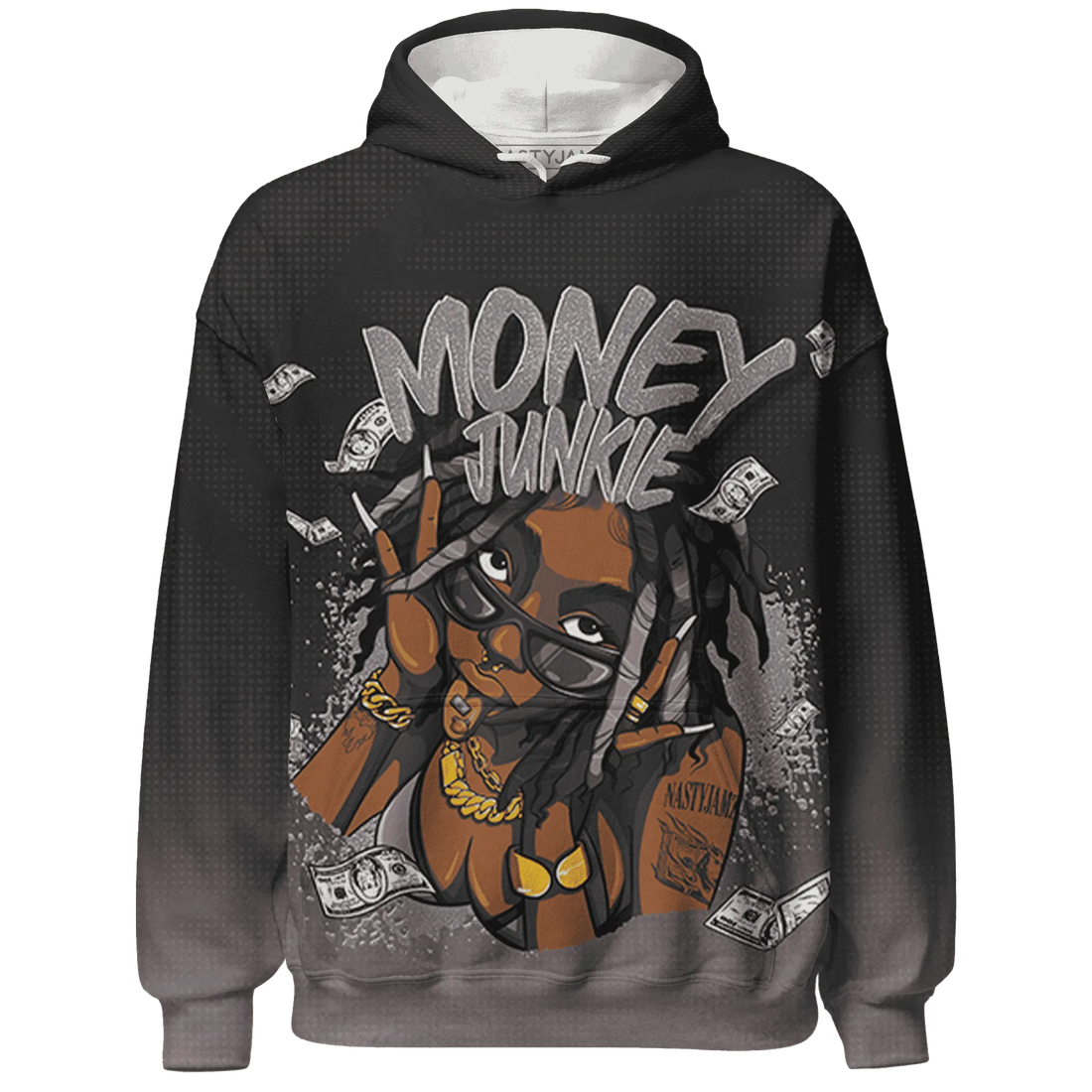 Black-Violet-Ore-3s-Hoodie-Match-Money-Junkie-3D