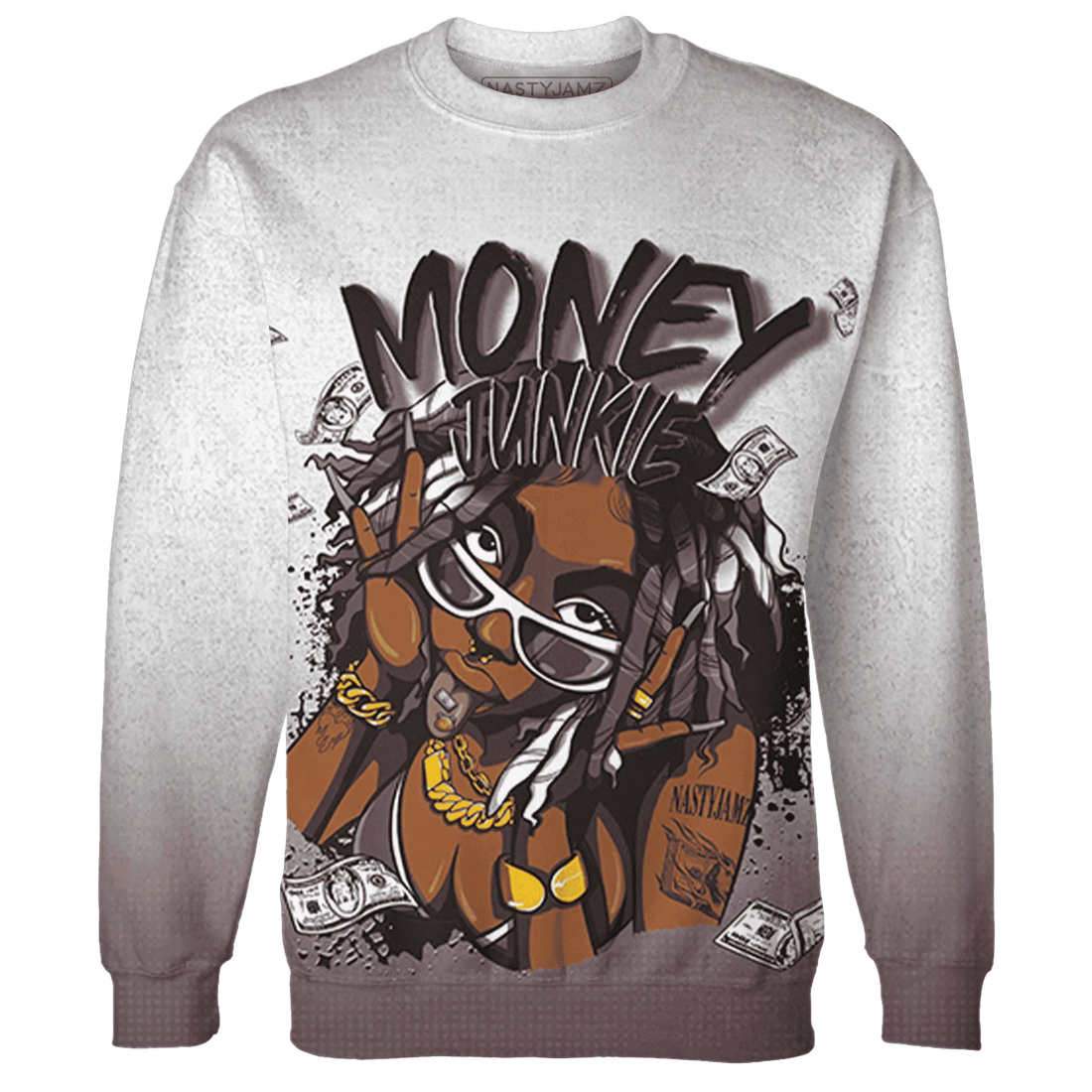 Burgundy-Crush-3s-Sweatshirt-Match-Money-Junkie-3D