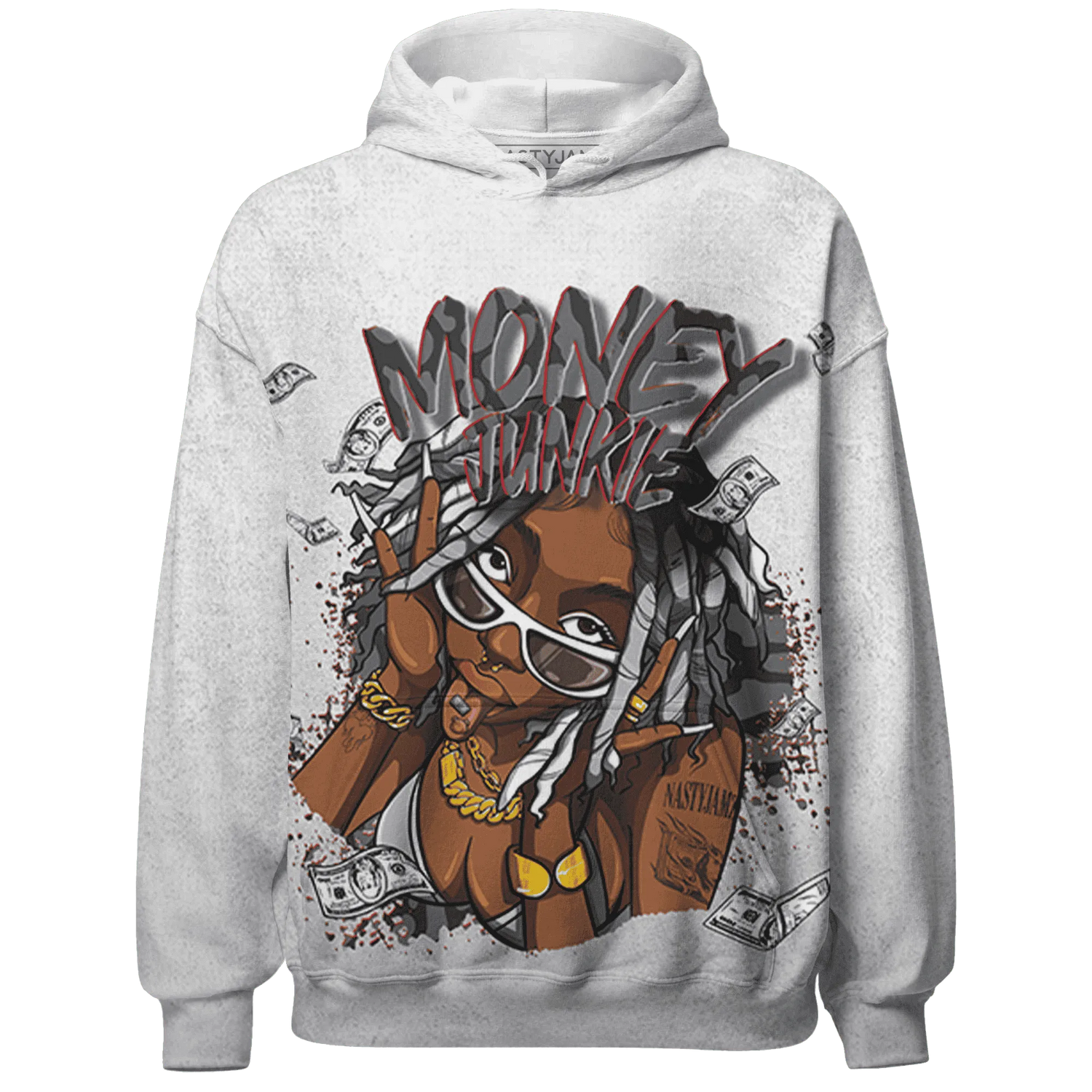 Cement-Grey-3s-Hoodie-Match-Money-Junkie-3D