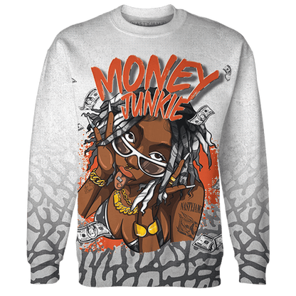 Georgia Peach 3s Sweatshirt Match Money Junkie 3D All-Over Print - NastyJamz