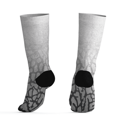 Georgia Peach 3s Socks Match Money Junkie 3D All-Over Print - NastyJamz